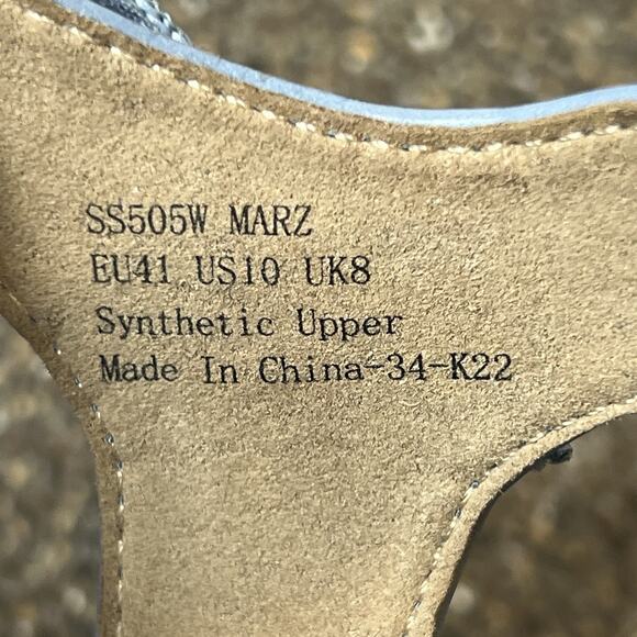 Aetrex Blue Synthetic Sandals Women's 10 Strappy Sling Back Open Toe Ankle Strap - Picture 11 of 11